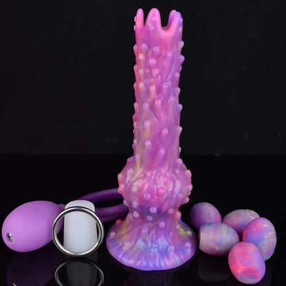 FAAK Fantasy Pneumatic Luminous Ovipositor Anal Sex Toys Lay Eggs Dildos Silicone Glow in Dark  Adult Game Masturbators gtooza.com