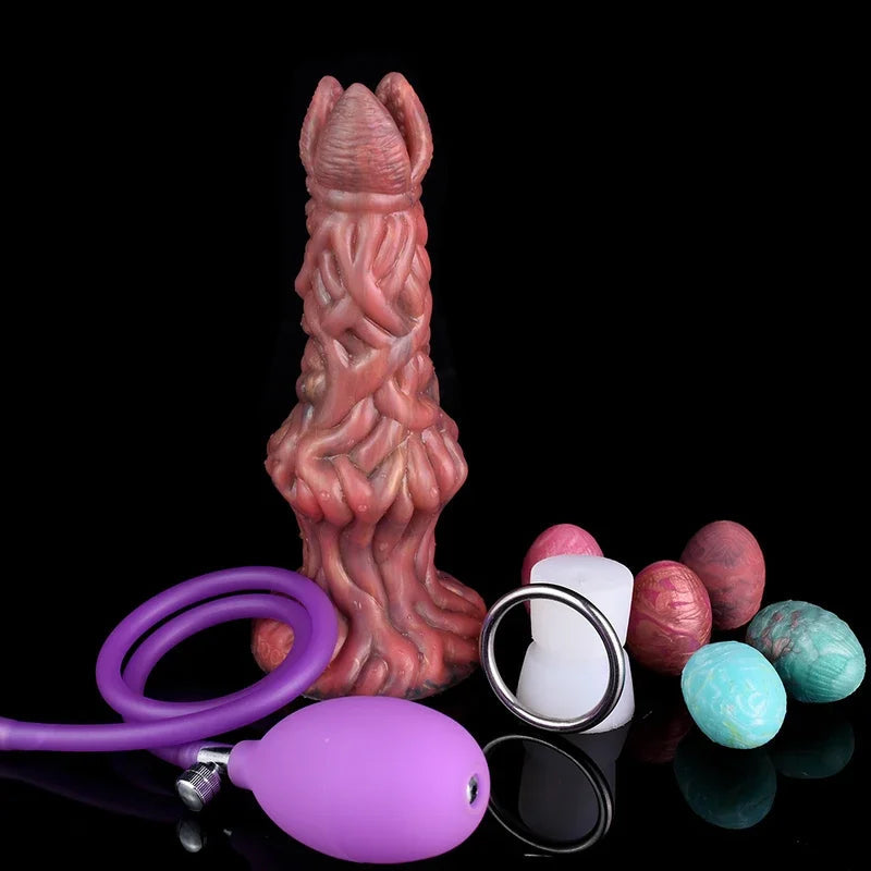 FAAK Fantasy Pneumatic Ovipositor Silicone Vaginal Balls Anal Sex Toys Lay Eggs Dildos  Adult Games Masturbators gtooza.com