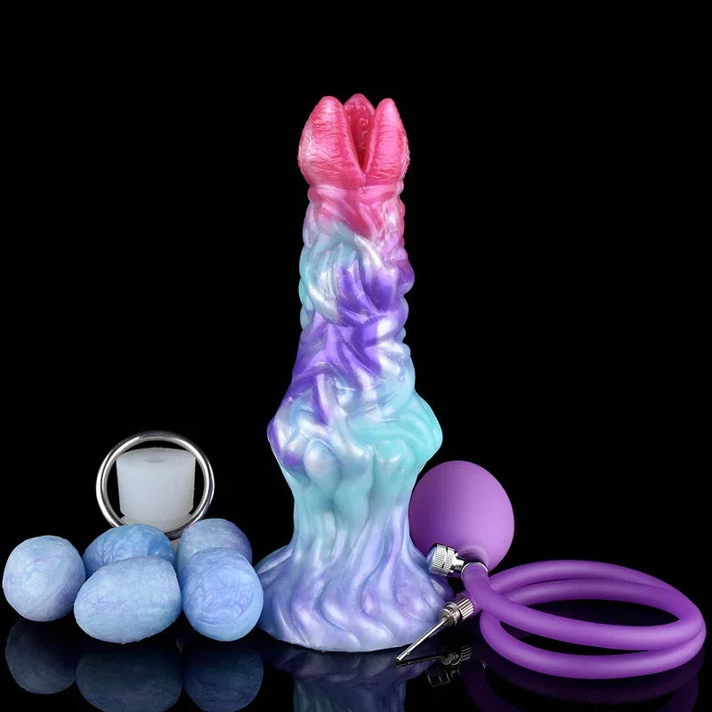 FAAK Fantasy Pneumatic Ovipositor Silicone Vaginal Balls Anal Sex Toys Lay Eggs Dildos  Adult Games Masturbators gtooza.com