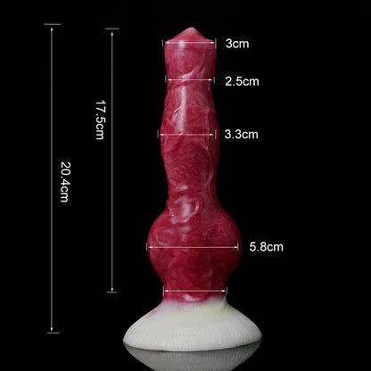 FAAK Large Dog Knot Ejacultion  With  Spray Liquid Function Red Silicone Squirting Penis Sex Toys  Women Men