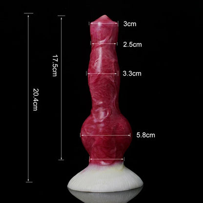 Gtooza_FAAK Large Dog Knot Ejacultion  With  Spray Liquid Function Red Silicone Squirting Penis Sex Toys  Women Men gtooza.com