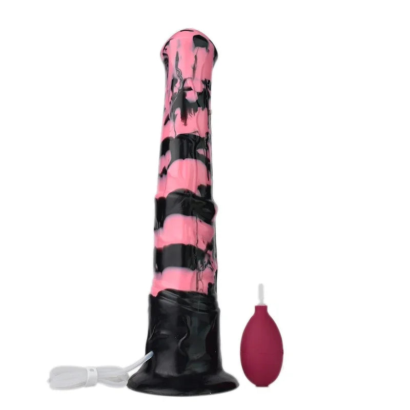 FAAK Long Ejaculation Dildo Large Fantasy Horse Squirting Penis With Suction Cup Size S M L Silicone Anal Plug Sex Toys Shop