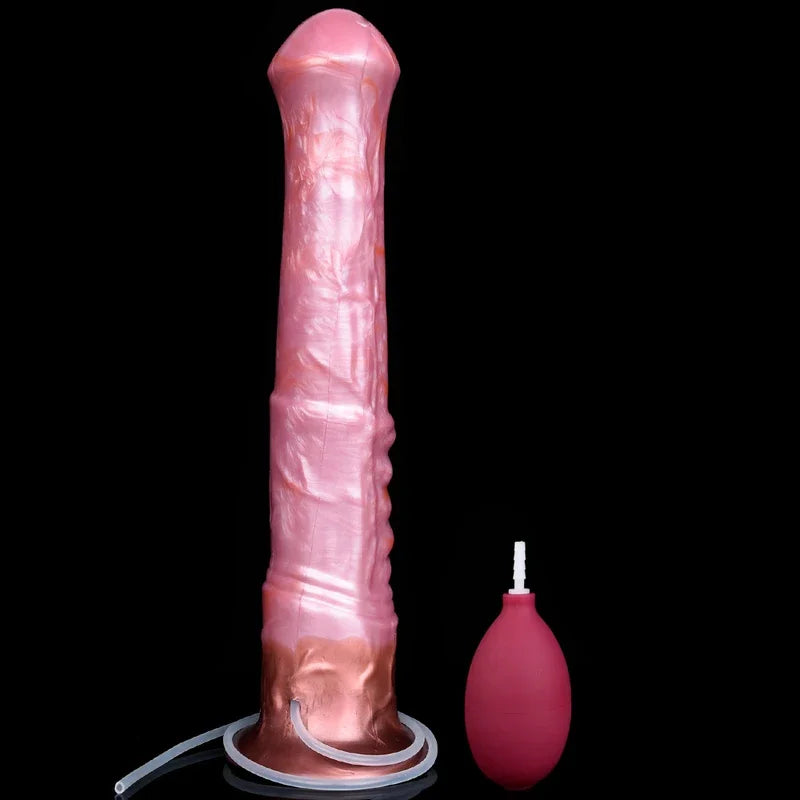 FAAK Long Ejaculation Dildo Large Fantasy Horse Squirting Penis With Suction Cup Size S M L Silicone Anal Plug Sex Toys Shop