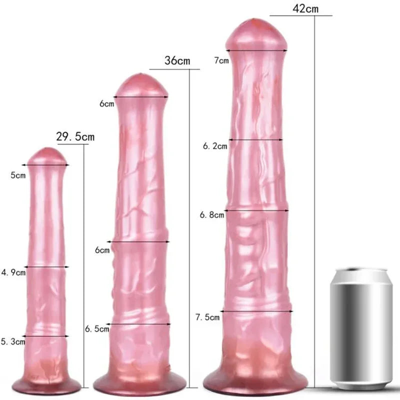 FAAK Long Ejaculation Dildo Large Fantasy Horse Squirting Penis With Suction Cup Size S M L Silicone Anal Plug Sex Toys Shop