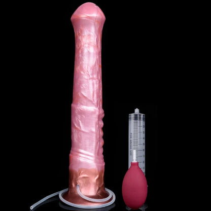 FAAK Long Ejaculation Dildo Large Fantasy Horse Squirting Penis With Suction Cup Size S M L Silicone Anal Plug Sex Toys Shop