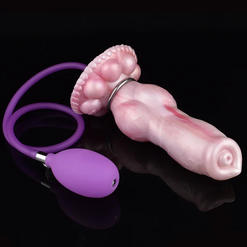 FAAK Silicone Inflatable Plug Dilator Sex Toys  Man/Woman Anal Expansion Fantasy Knot  Enlargement Male Masturbator