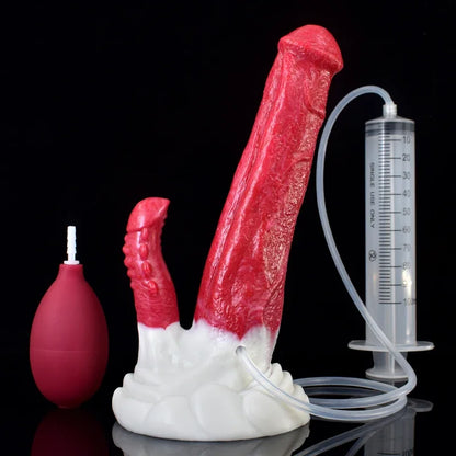 FAAK Silicone Large Knot Fantasy Squirting Penis With Suction Cup Ejaculation  Sex Toys Anal Plug Fast Shipping From US