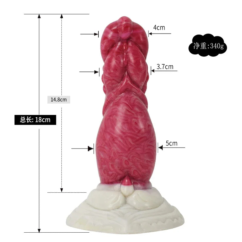 FAAK Silicone Large Knot Fantasy Squirting Penis With Suction Cup Ejaculation  Sex Toys Anal Plug Fast Shipping From US