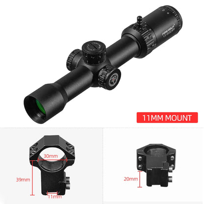 FIRE WOLF 1.5-15X32 SFIR Tactical Riflescope Airsoft Sight PCP Spotting Hunting Optical Collimato Rifle Scopes