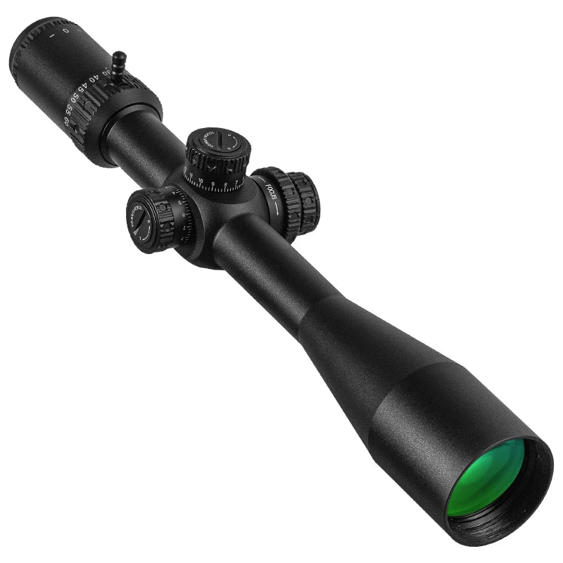 FIRE WOLF 10-60X50 SFIR Hunting Scope Glass Red Illumination Reticle Side Parallax Turret Lock Reset