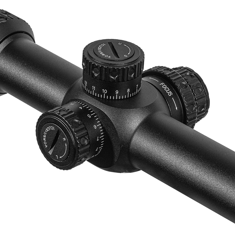 FIRE WOLF 10-60X50 SFIR Hunting Scope Glass Red Illumination Reticle Side Parallax Turret Lock Reset