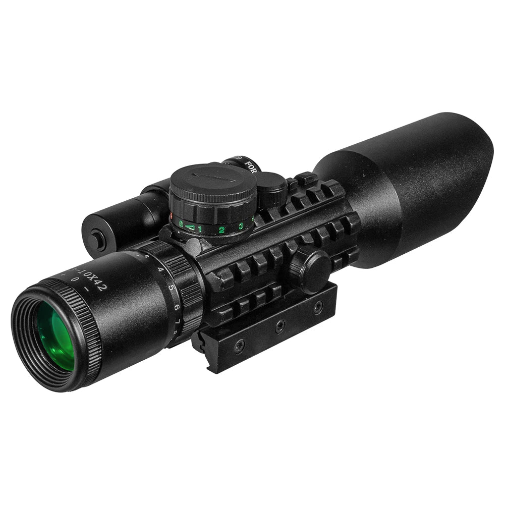 FIRE WOLF 3-10x42 Holographic Sight Hunting Scope Outdoor Reticle Sight Optics Sniper Deer Scopes Tactical M9 Model Riflescope