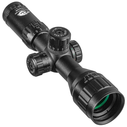 FIRE WOLF 3-9X32 Hunting Tactical Optical Rifle Scope with Red Green Illuminated Cross Scope Range air gun Pocket mirror sight