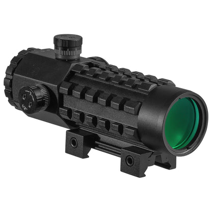 FIRE WOLF 3X28 Tactical Hunting Optical Rifle Scope  Green Red Dot Cross Scope Universal 11/20mm Railway Rifle Holographic Scope