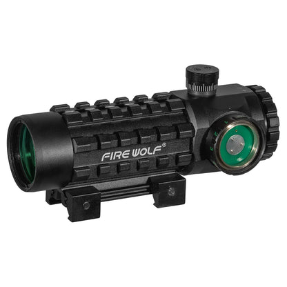 FIRE WOLF 3X28 Tactical Hunting Optical Rifle Scope  Green Red Dot Cross Scope Universal 11/20mm Railway Rifle Holographic Scope