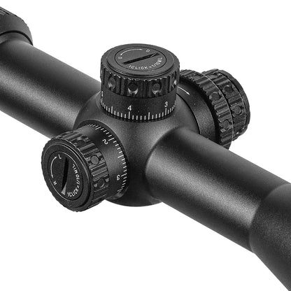 FIRE WOLF 4-24x50 FFP First Focal Plane Sights Tactical Riflescope With Illumination For Long Range Shooting Hunting Fit .338