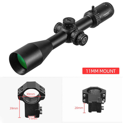 FIRE WOLF 4-24x50 FFP First Focal Plane Sights Tactical Riflescope With Illumination For Long Range Shooting Hunting Fit .338