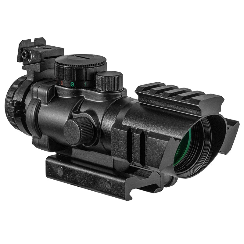 FIRE WOLF 4x32 Red Dot Gun Riflescope Top Weaver Rail 20mm Dovetail Optics Scope Tactical Sight Spotting scope  rifle hunting