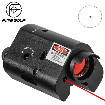 FIRE WOLF G36 Red Dot Sight with Red Laser Scope Holographic  20mm Weaver Rail Mount  Tactical Hunting Optics