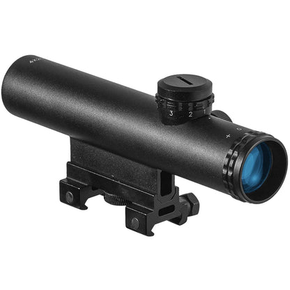 FIRE WOLF HD 4X20 Tactical Scope with BDC Turret Mil-DOT Reticle  Hunting