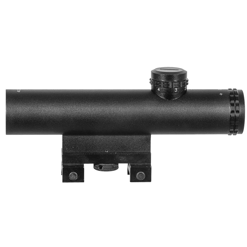 FIRE WOLF HD 4X20 Tactical Scope with BDC Turret Mil-DOT Reticle  Hunting