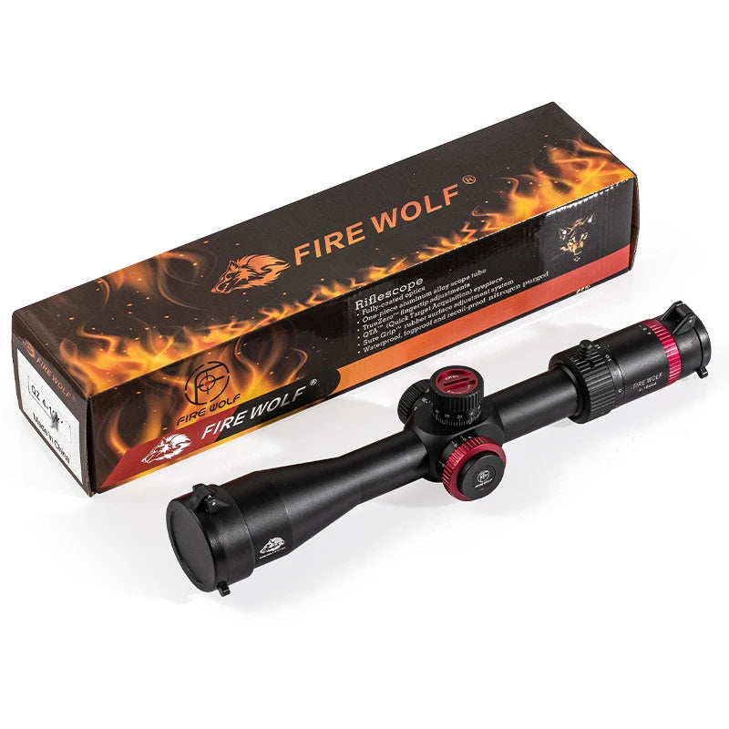 FIRE WOLF QZ 4-16X44 FFP Hunting Optical sight Sniper Riflescope Tactical Airsoft accessories Spotting scope  rifle hunting