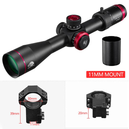 FIRE WOLF QZ 4-16X44 FFP Hunting Optical sight Sniper Riflescope Tactical Airsoft accessories Spotting scope  rifle hunting