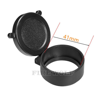 FIRE WOLF Rifle Scope Cover Quick Flip Spring Open Lens Cover hunting accessories Cap Protect Objective Cap  Optical sight