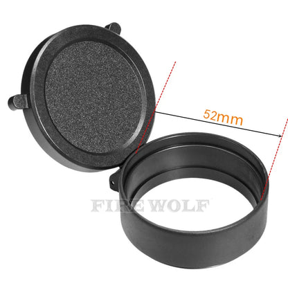 FIRE WOLF Rifle Scope Cover Quick Flip Spring Open Lens Cover hunting accessories Cap Protect Objective Cap  Optical sight