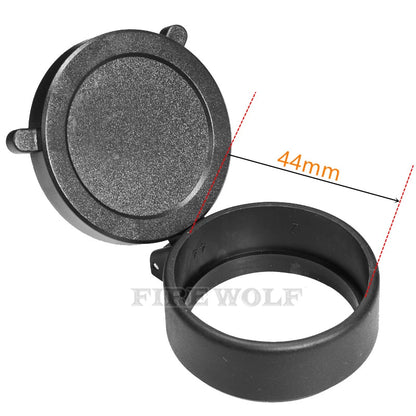 FIRE WOLF Rifle Scope Cover Quick Flip Spring Open Lens Cover hunting accessories Cap Protect Objective Cap  Optical sight