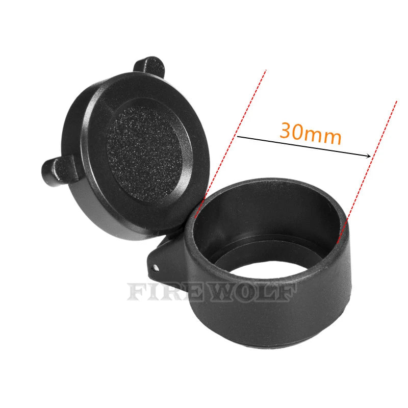 FIRE WOLF Rifle Scope Cover Quick Flip Spring Open Lens Cover hunting accessories Cap Protect Objective Cap  Optical sight