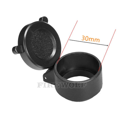 FIRE WOLF Rifle Scope Cover Quick Flip Spring Open Lens Cover hunting accessories Cap Protect Objective Cap  Optical sight