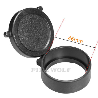 FIRE WOLF Rifle Scope Cover Quick Flip Spring Open Lens Cover hunting accessories Cap Protect Objective Cap  Optical sight