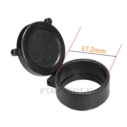 FIRE WOLF Rifle Scope Cover Quick Flip Spring Open Lens Cover hunting accessories Cap Protect Objective Cap  Optical sight