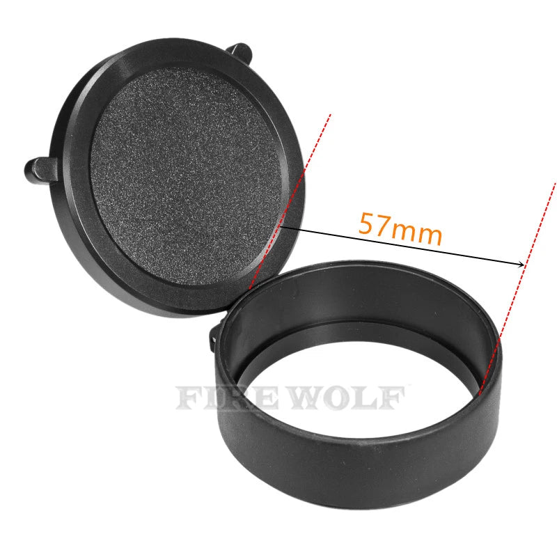 FIRE WOLF Rifle Scope Cover Quick Flip Spring Open Lens Cover hunting accessories Cap Protect Objective Cap  Optical sight