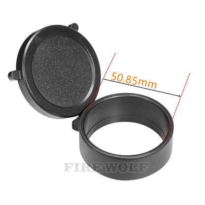 FIRE WOLF Rifle Scope Cover Quick Flip Spring Open Lens Cover hunting accessories Cap Protect Objective Cap  Optical sight