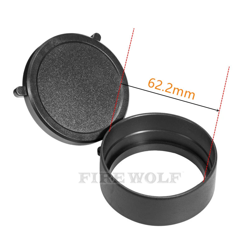 FIRE WOLF Rifle Scope Cover Quick Flip Spring Open Lens Cover hunting accessories Cap Protect Objective Cap  Optical sight