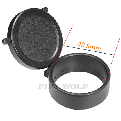 FIRE WOLF Rifle Scope Cover Quick Flip Spring Open Lens Cover hunting accessories Cap Protect Objective Cap  Optical sight