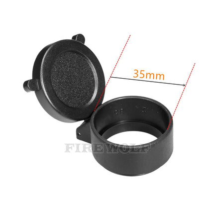 FIRE WOLF Rifle Scope Cover Quick Flip Spring Open Lens Cover hunting accessories Cap Protect Objective Cap  Optical sight