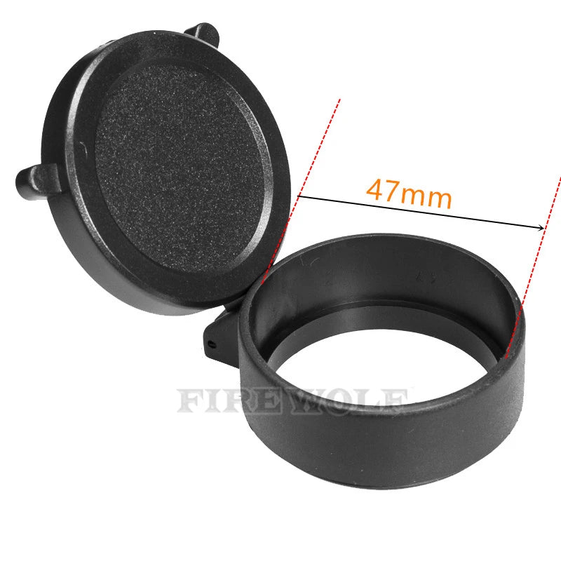 FIRE WOLF Rifle Scope Cover Quick Flip Spring Open Lens Cover hunting accessories Cap Protect Objective Cap  Optical sight