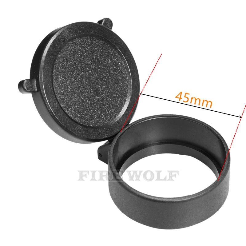 FIRE WOLF Rifle Scope Cover Quick Flip Spring Open Lens Cover hunting accessories Cap Protect Objective Cap  Optical sight