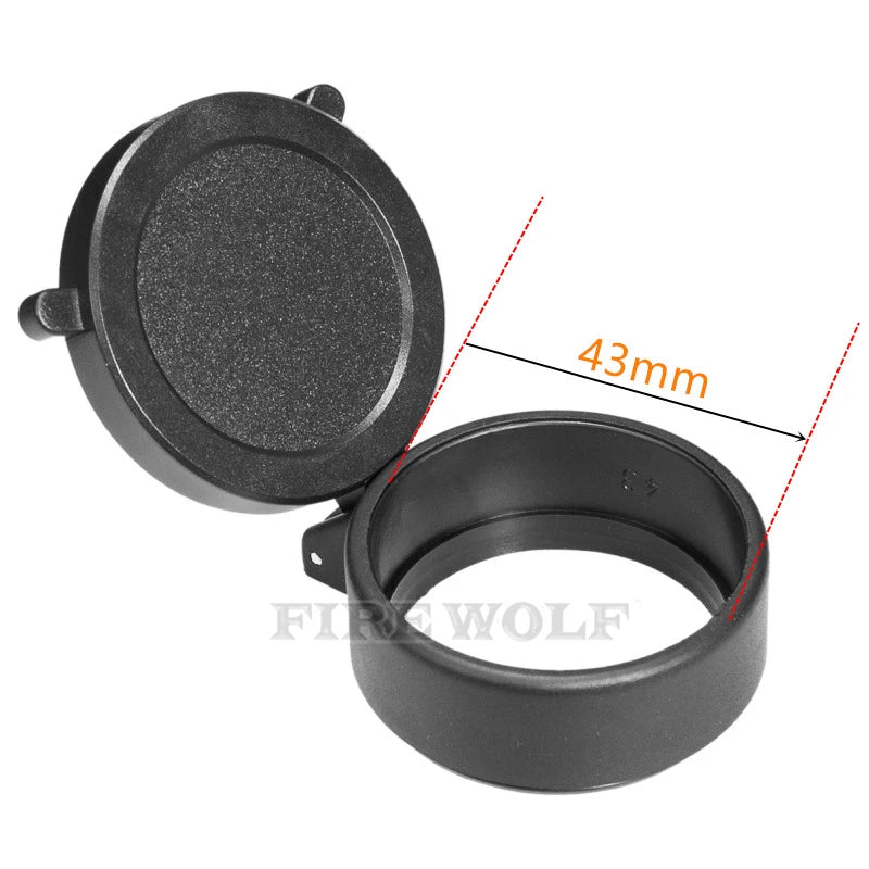 FIRE WOLF Rifle Scope Cover Quick Flip Spring Open Lens Cover hunting accessories Cap Protect Objective Cap  Optical sight