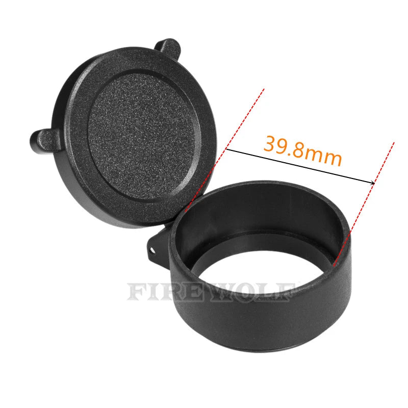 FIRE WOLF Rifle Scope Cover Quick Flip Spring Open Lens Cover hunting accessories Cap Protect Objective Cap  Optical sight