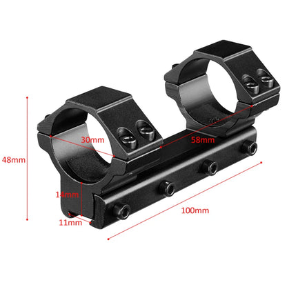 FIRE WOLF hunting airsoft accessories ar15 Double Clamp Scope Mount Ring 25.4mm/30mm Metal Tactical Fits 11mm Dovetail Rail