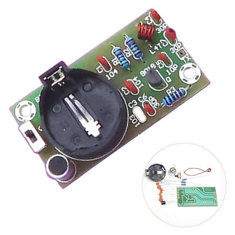 FM Transmitter Module DIY Electronic Kit Frequency Modulation Wireless Microphone Board Component Soldering Project Practice