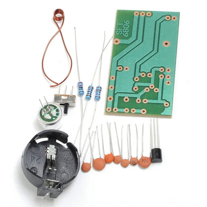 FM Transmitter Module DIY Electronic Kit Frequency Modulation Wireless Microphone Board Component Soldering Project Practice