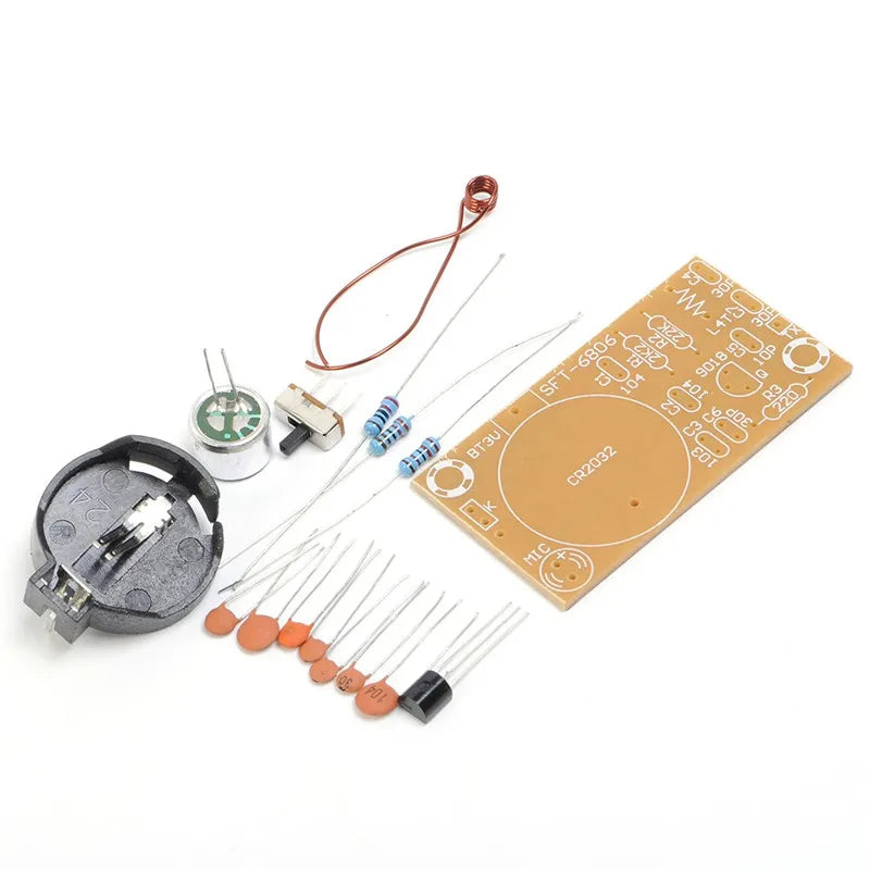 FM Transmitter Module DIY Electronic Kit Frequency Modulation Wireless Microphone Board Component Soldering Project Practice