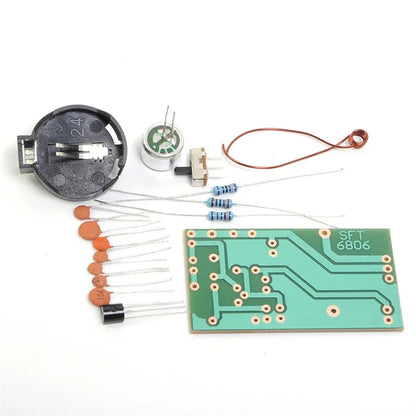 FM Transmitter Module DIY Electronic Kit Frequency Modulation Wireless Microphone Board Component Soldering Project Practice