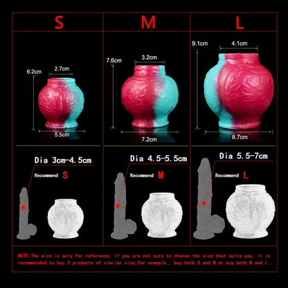 GtoozaFaak silicone large knot dildo sex toys  men enlargement cock ring penis sleeve stretchable vaginal anal stimulate gtooza.com