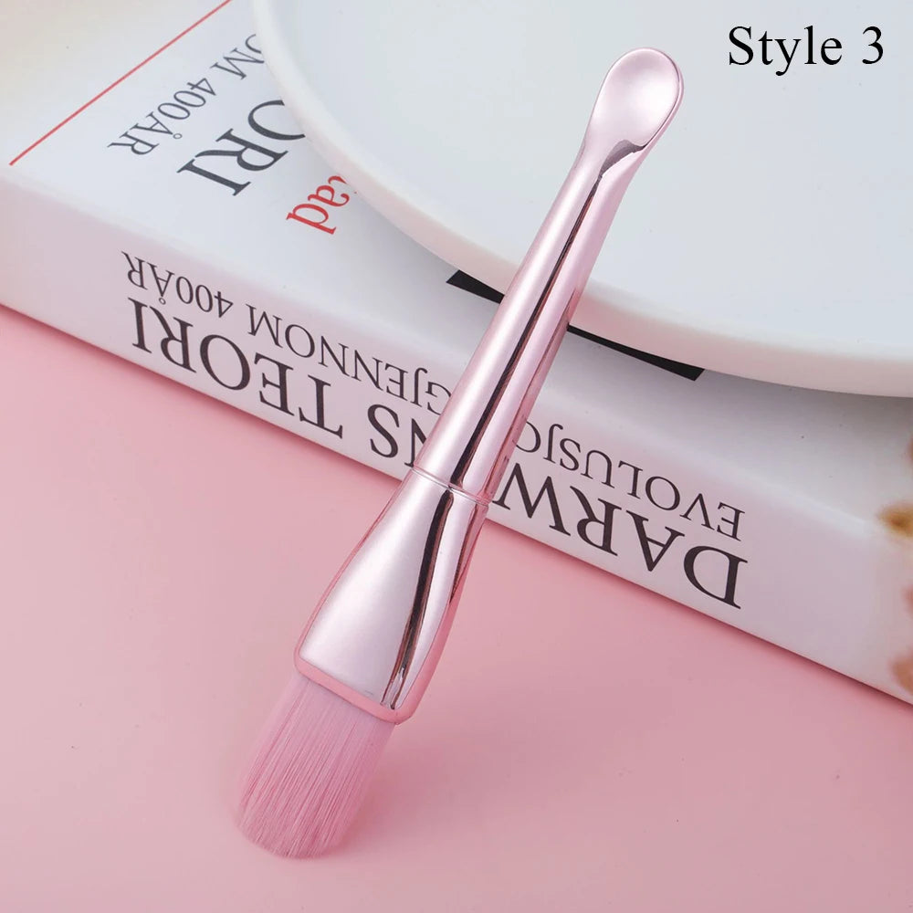 Face Mask Brush Flat Soft Hair Facial Cleansing Skin Care Blender Foundation Applicator Concealer Brush Beauty Makeup Tool